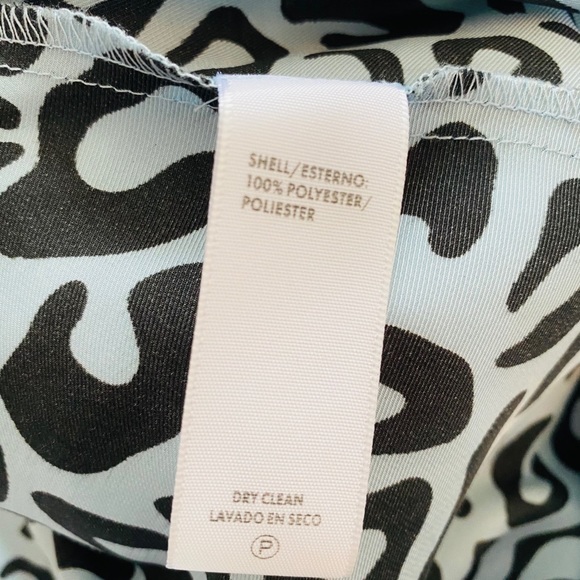 Rebecca Minkoff Sz 4 Blue Leopard Midi Skirt - Picture 6 of 7